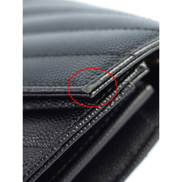 SAINT LAURENT PARIS Monogram Chain Wallet - Picture 4 of 5